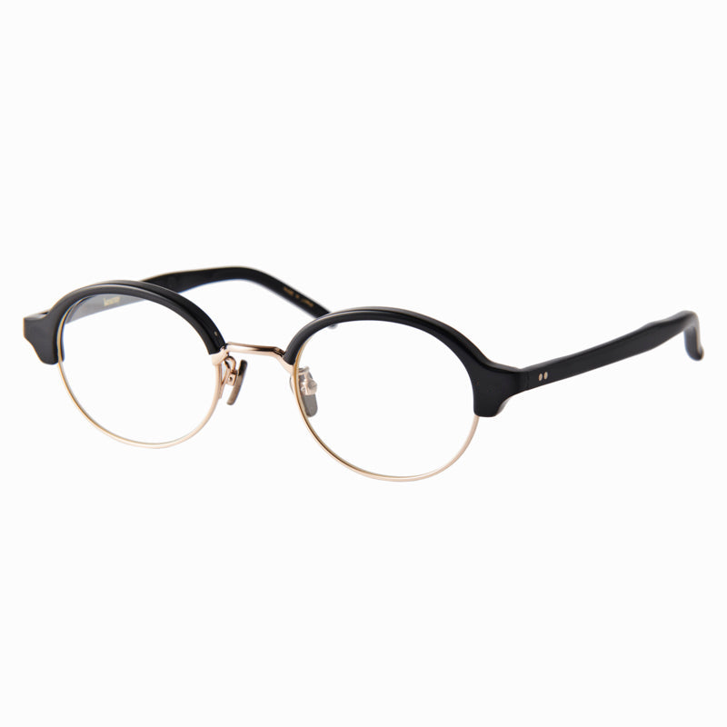 nupuri　black/gold　clear lens