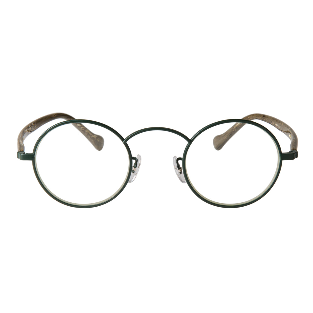 gravel-7　marble stone x dark green　clear lens