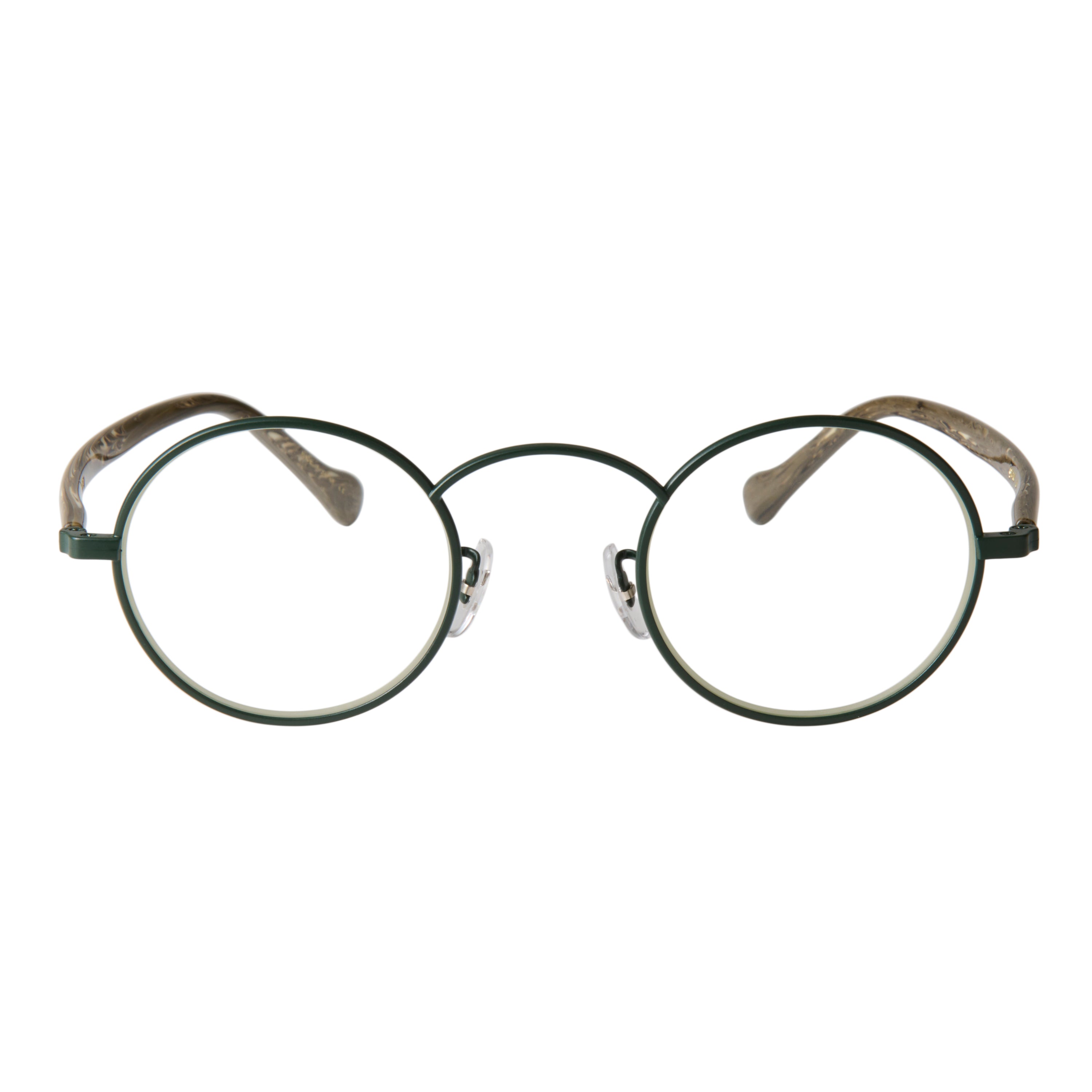gravel-7　marble stone x dark green　clear lens