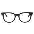 adams　black　clear lens