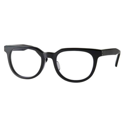 adams　black　clear lens