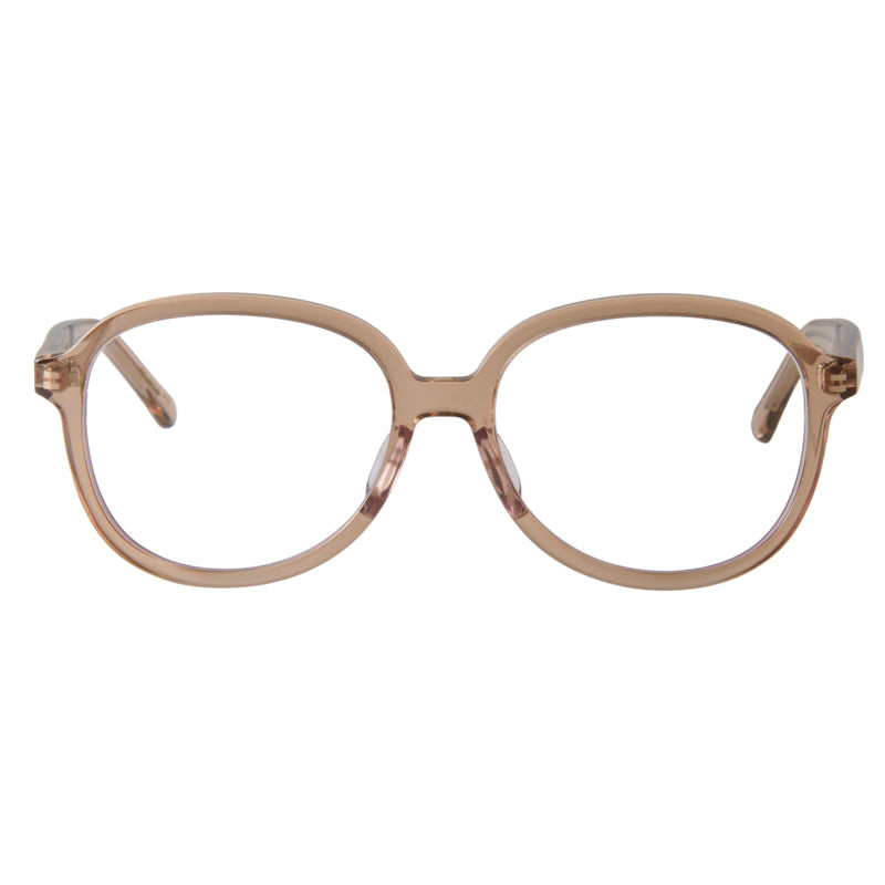brubeck　light brown　clear lens