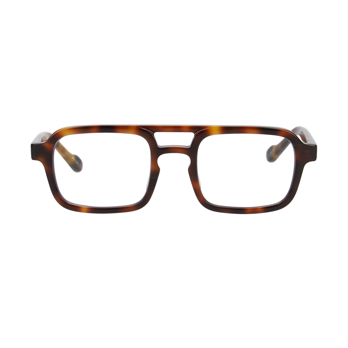 K-8　demi brown  clear lens