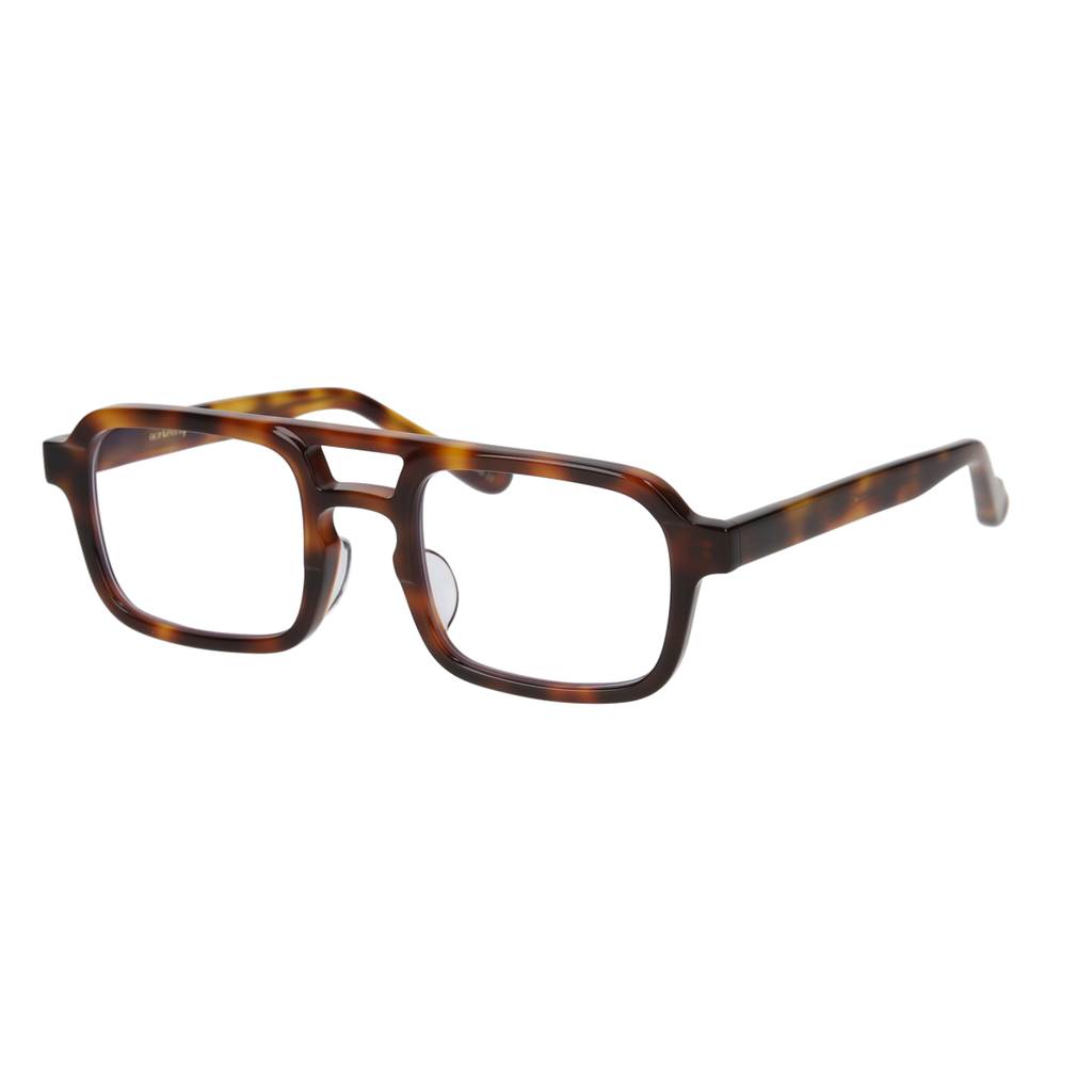 K-8　demi brown  clear lens