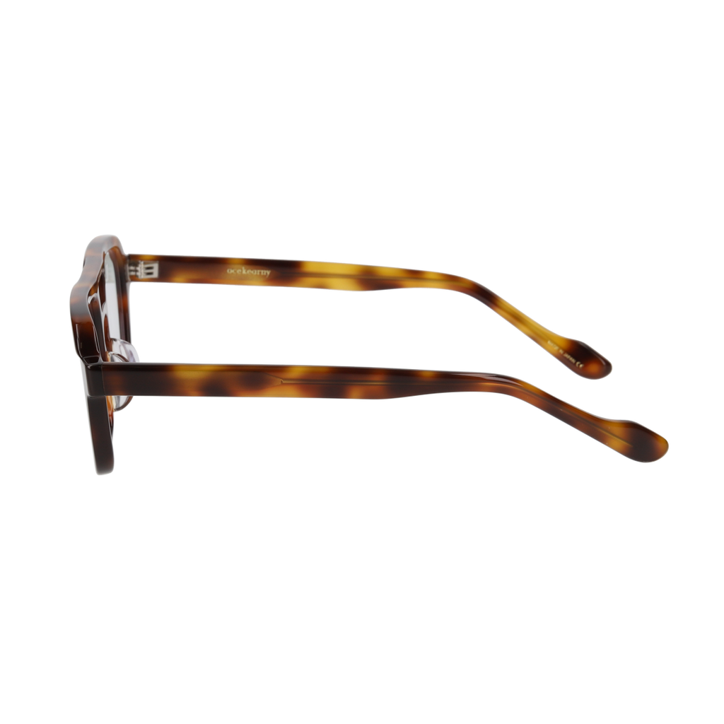 K-8　demi brown  clear lens