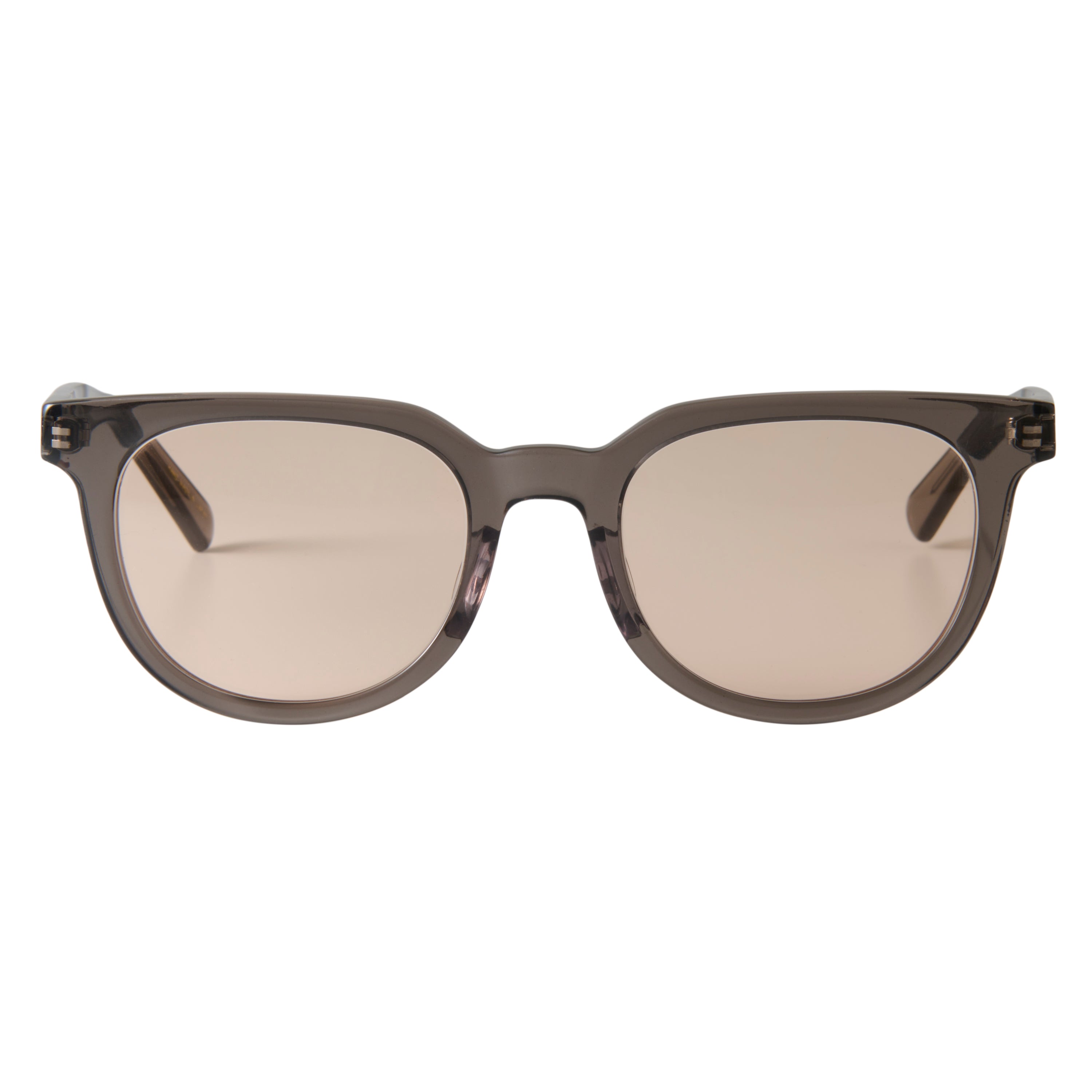 adams　clear gray　brown lens