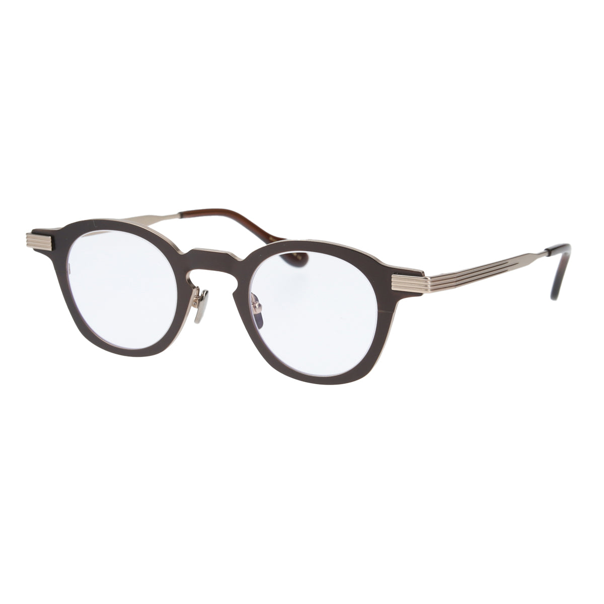 blossom  brown × gold  clear lens