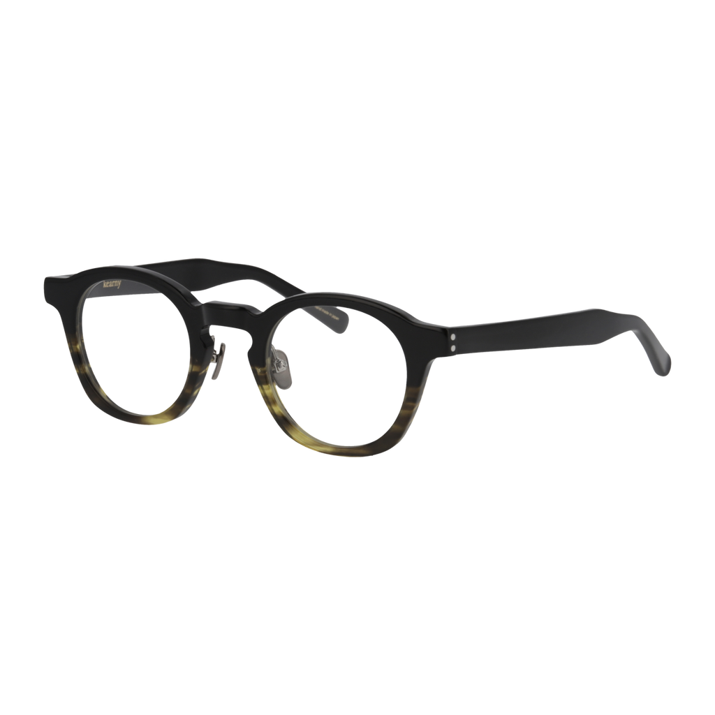 dearie　black green   clear lens