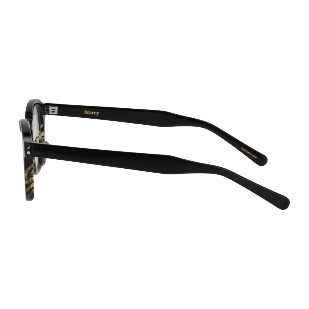 dearie　black green   clear lens