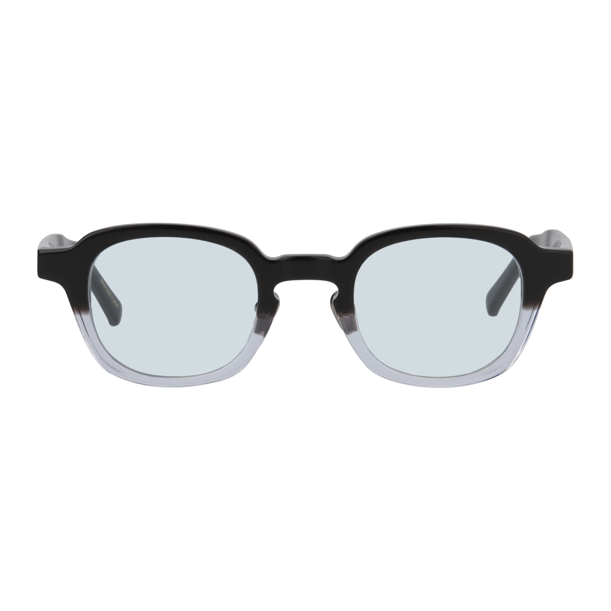 desmond　black clear　blue green lens