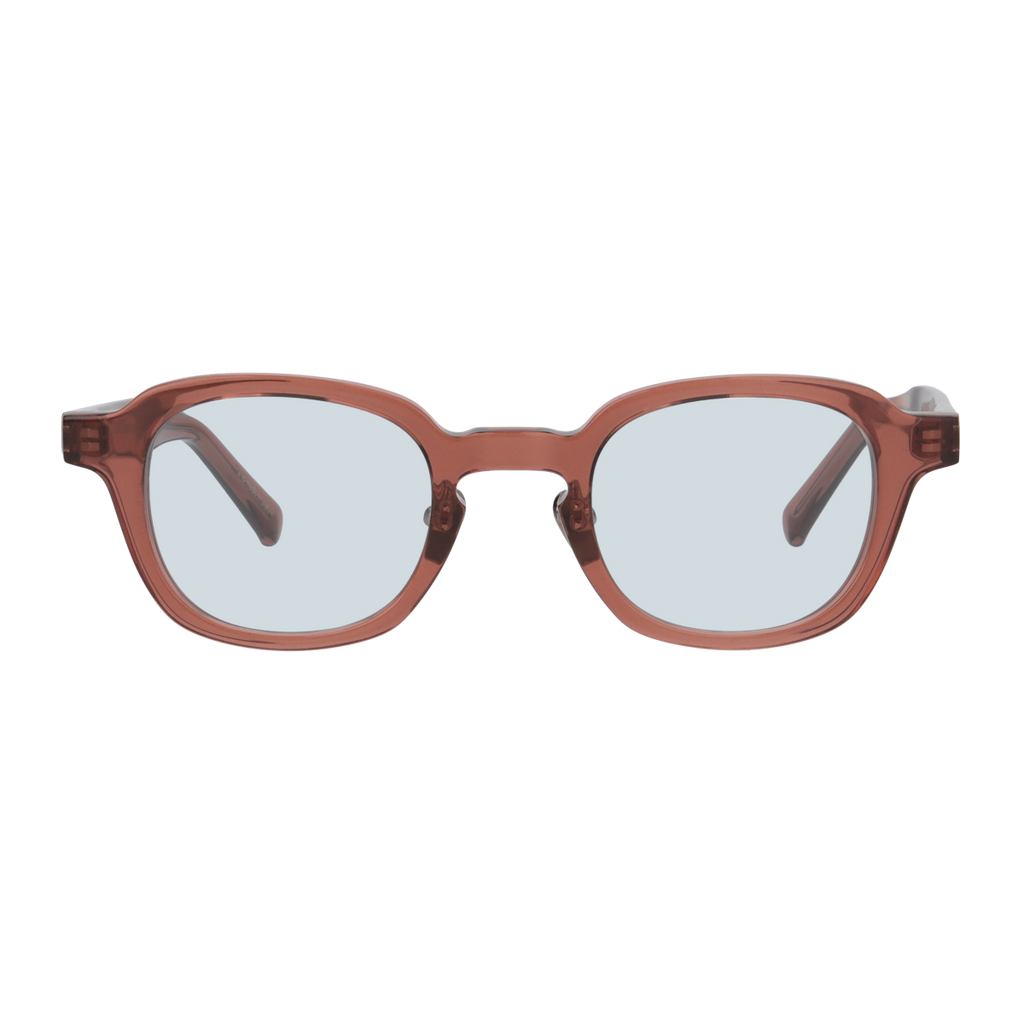 desmond　clear brown　blue green lens