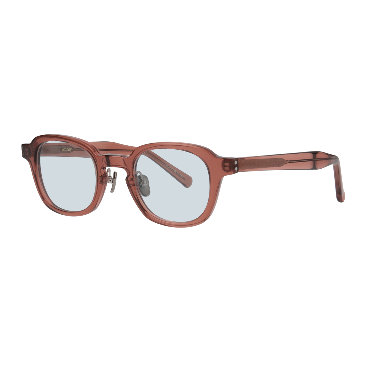 desmond　clear brown　blue green lens