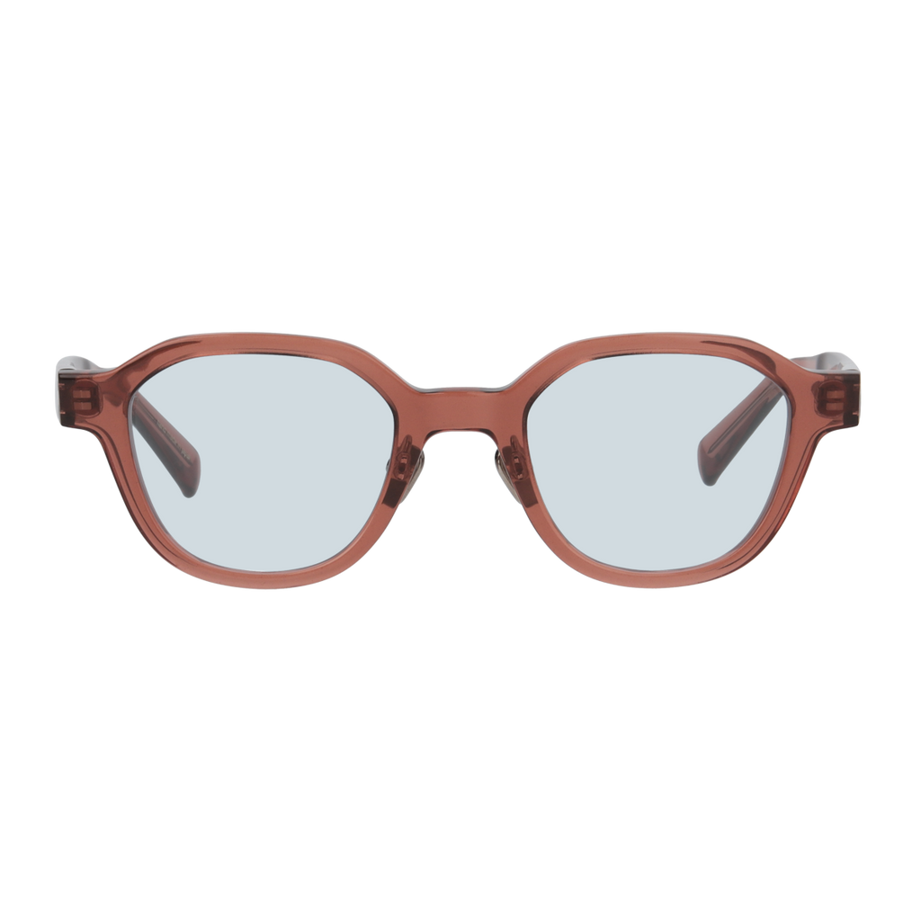 flanagan　clear brown　blue green lens
