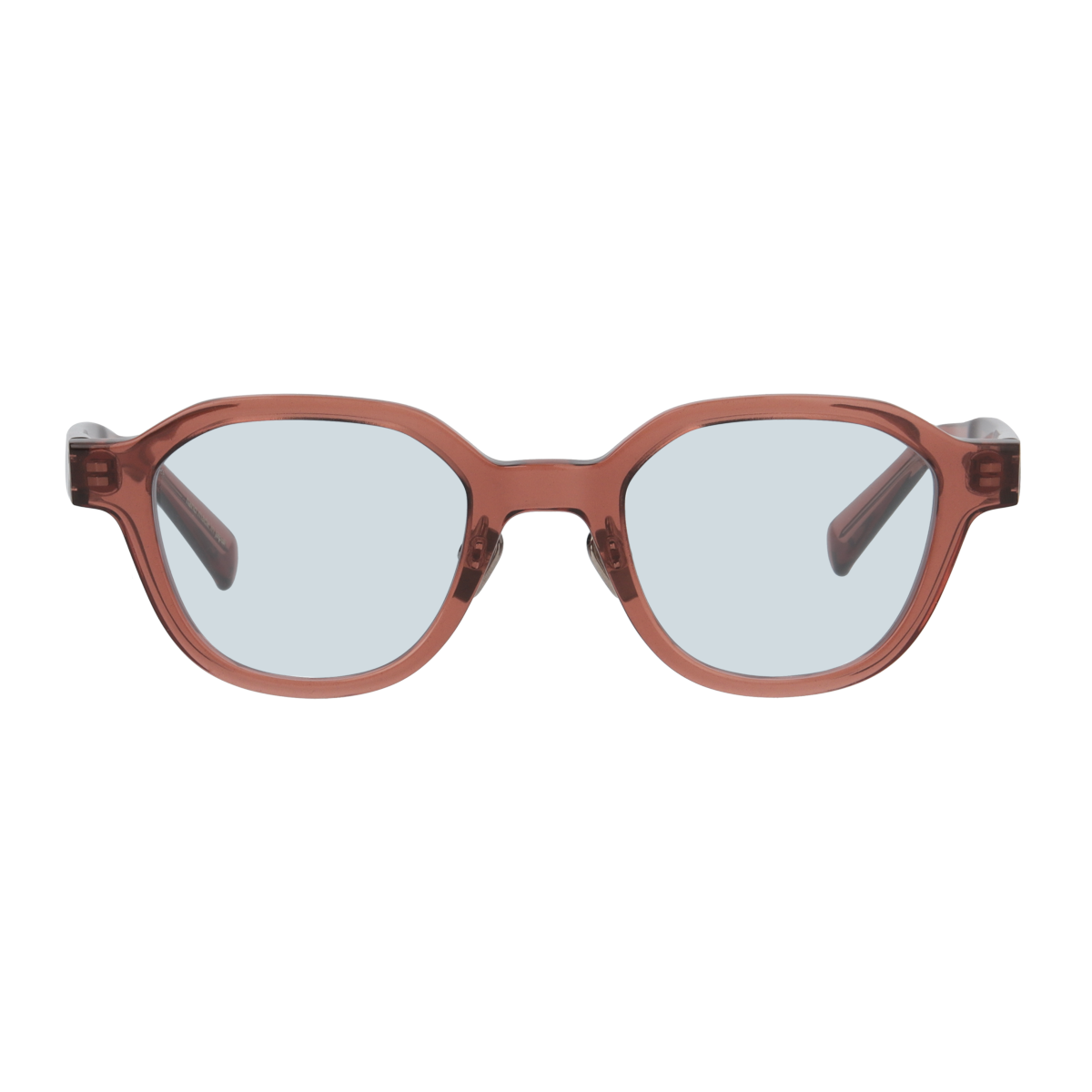 flanagan　clear brown　blue green lens