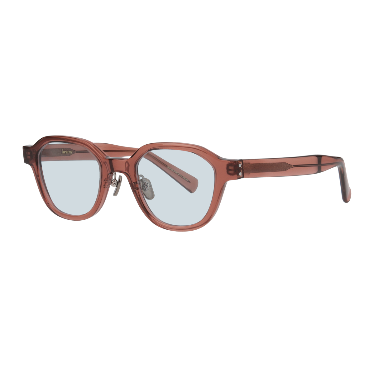 flanagan　clear brown　blue green lens