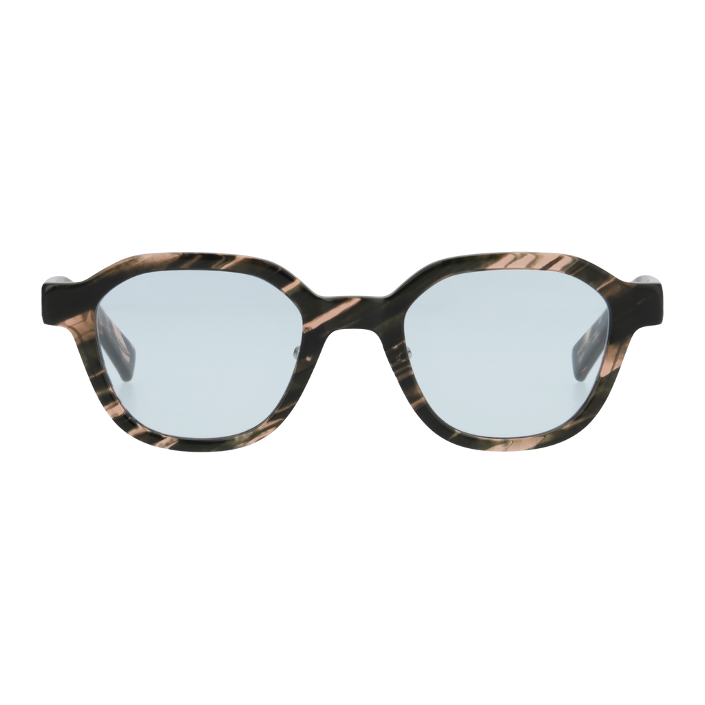 flanagan　mix dark green   blue green   lens