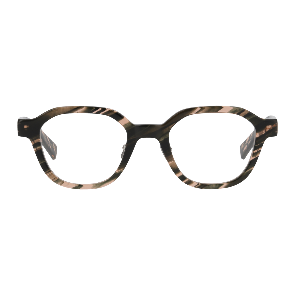 flanagan　mix dark green   clear   lens