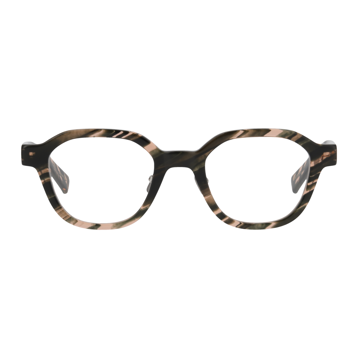 flanagan　mix dark green   clear   lens