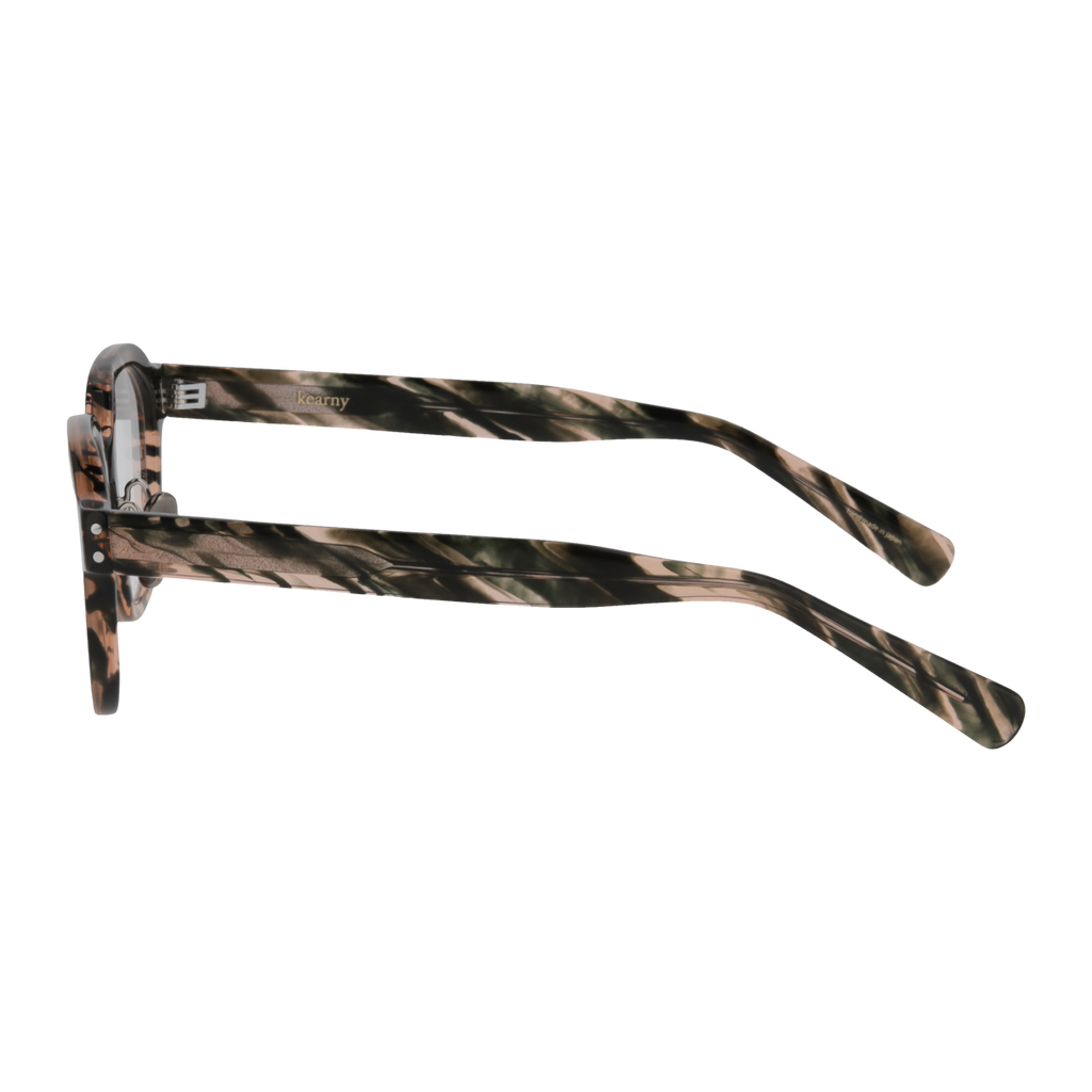 flanagan　mix dark green   clear   lens