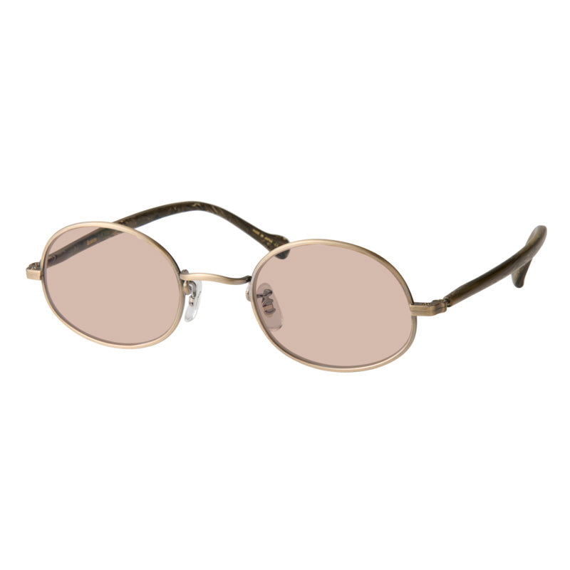 gravel-3　marble stone x antique gold　coarse tea lens
