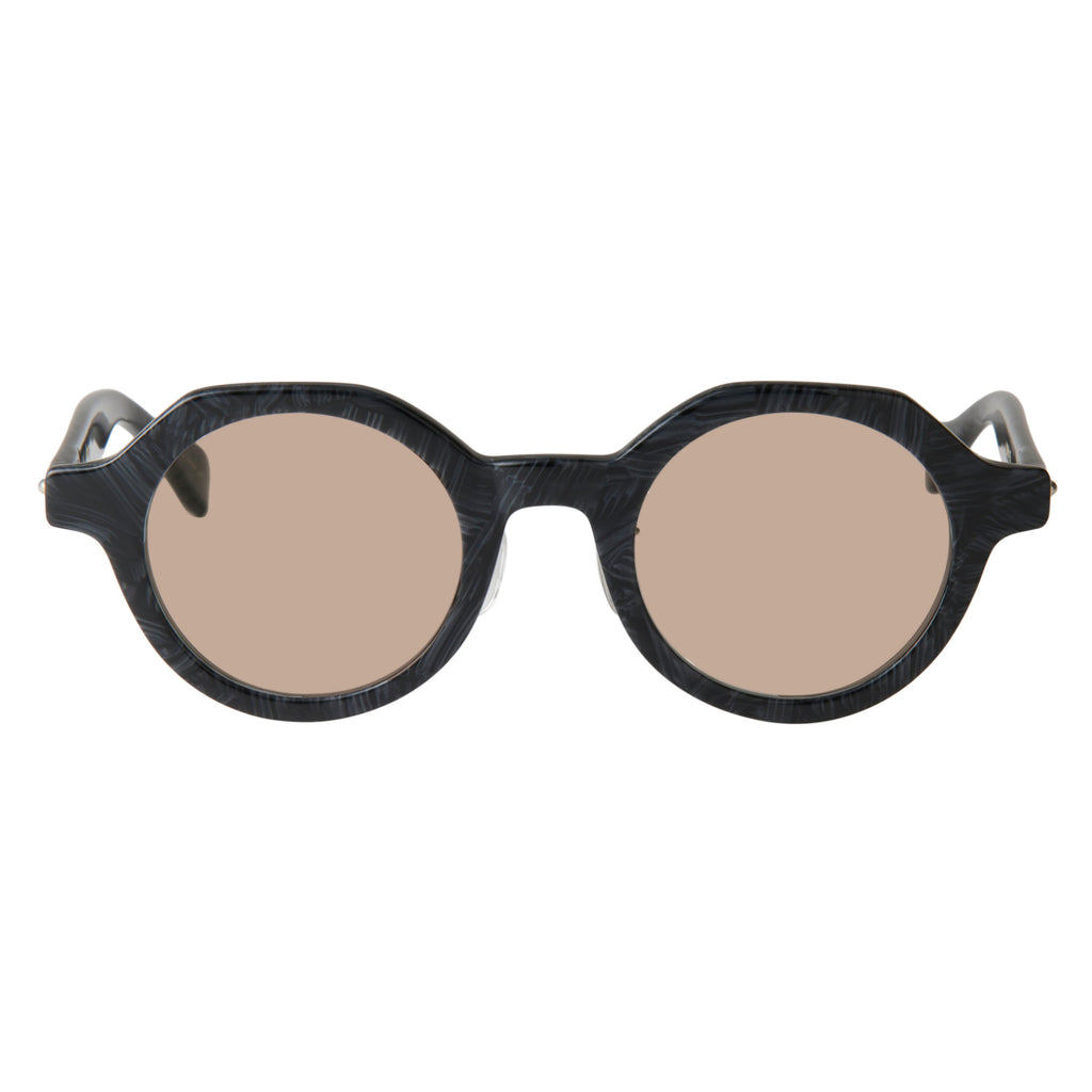 gravel-5　black stone　coarse tea lens