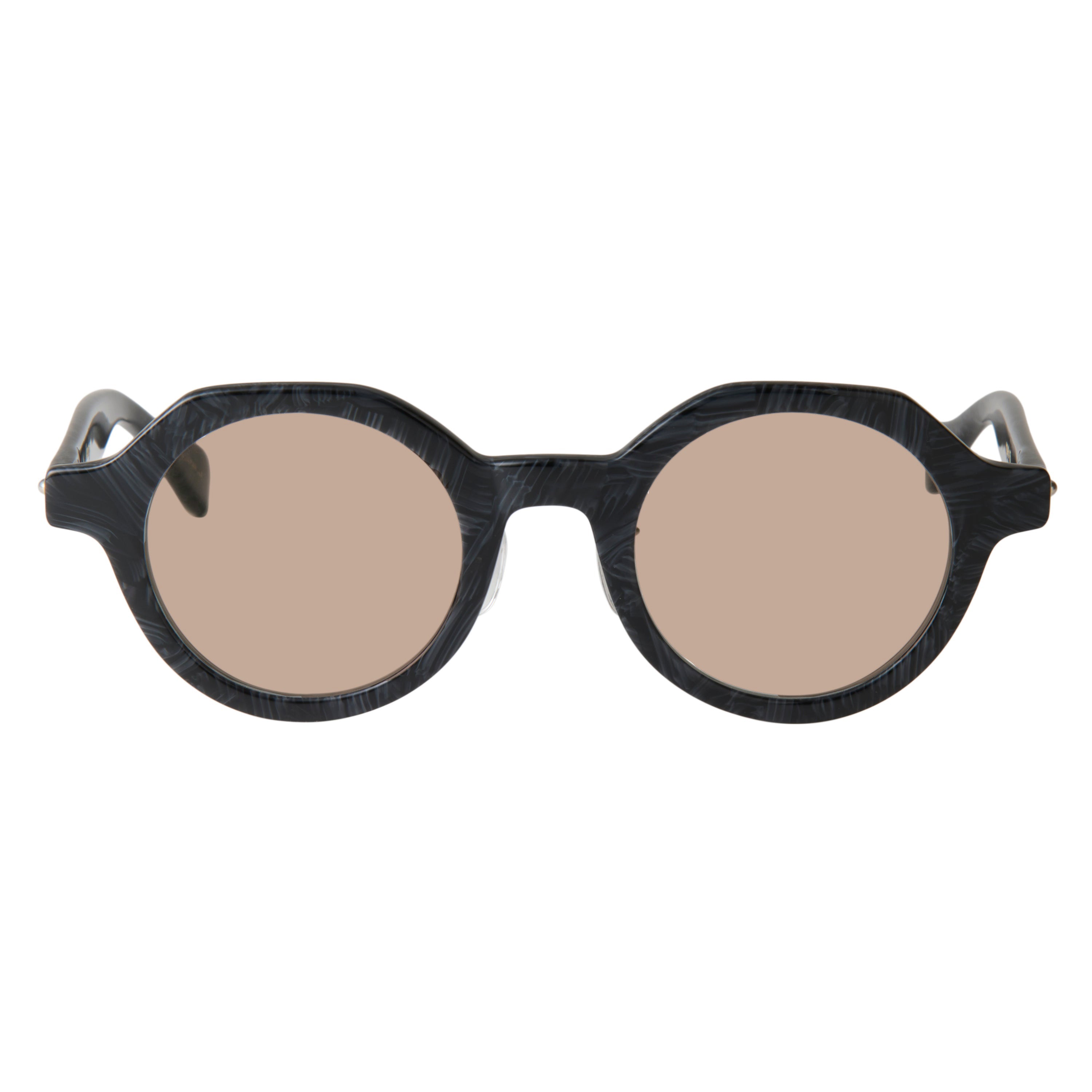gravel-5　black stone　coarse tea lens