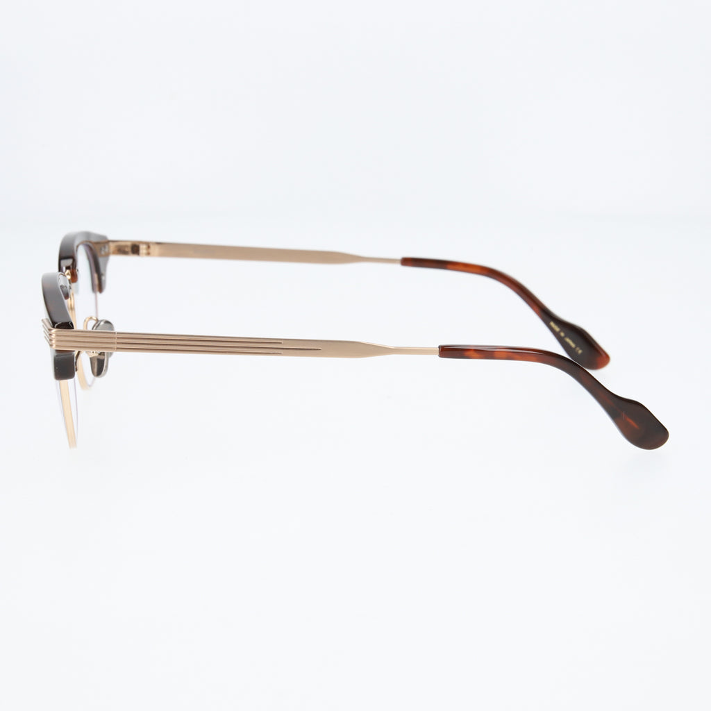 keith  chocolate demi gold clear lens