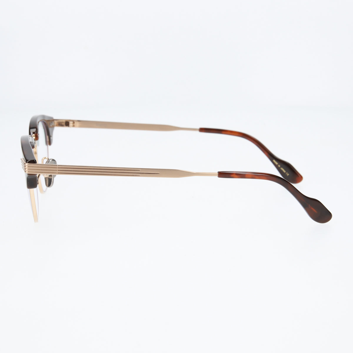 keith  chocolate demi gold clear lens