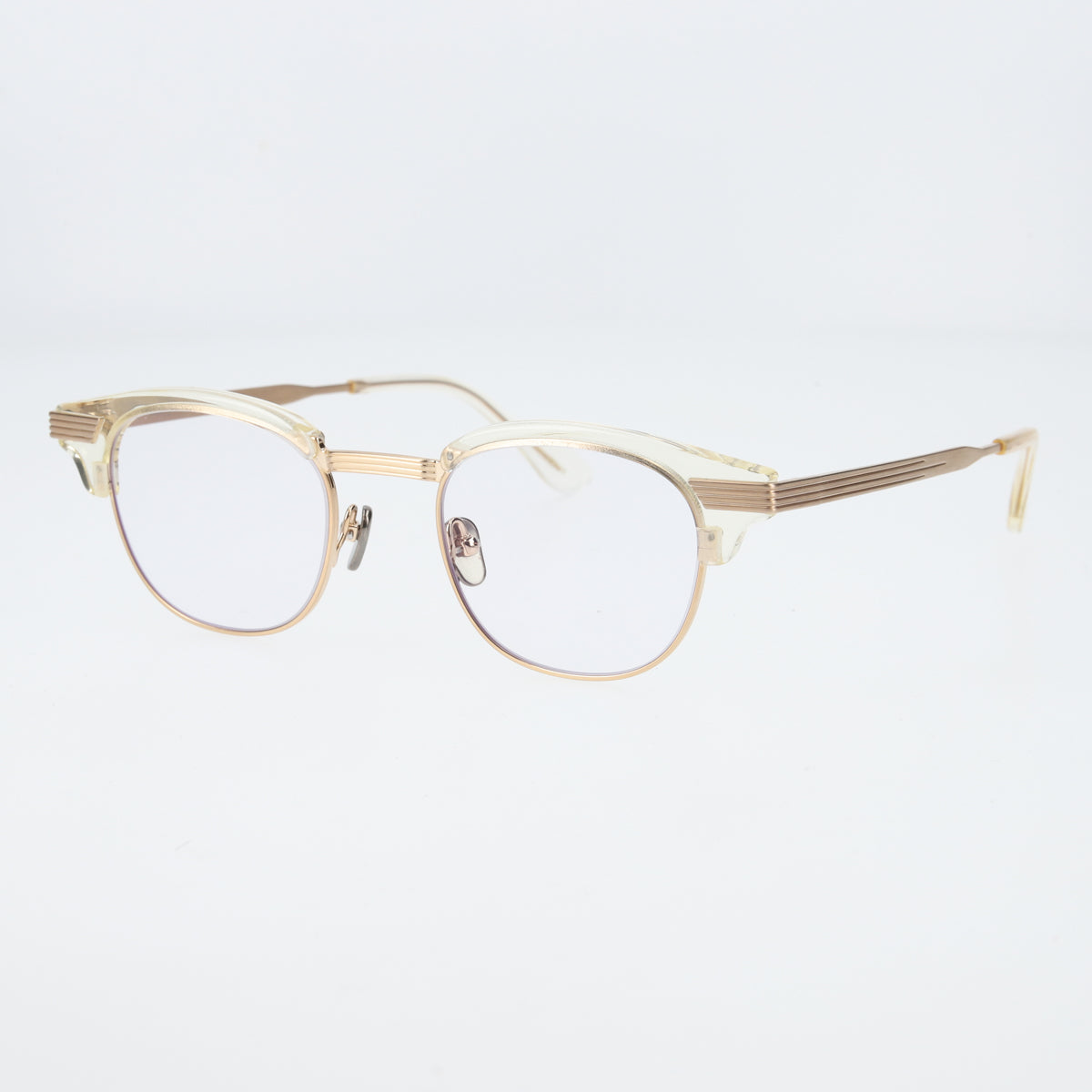 keith  clear yellow gold　clear lens