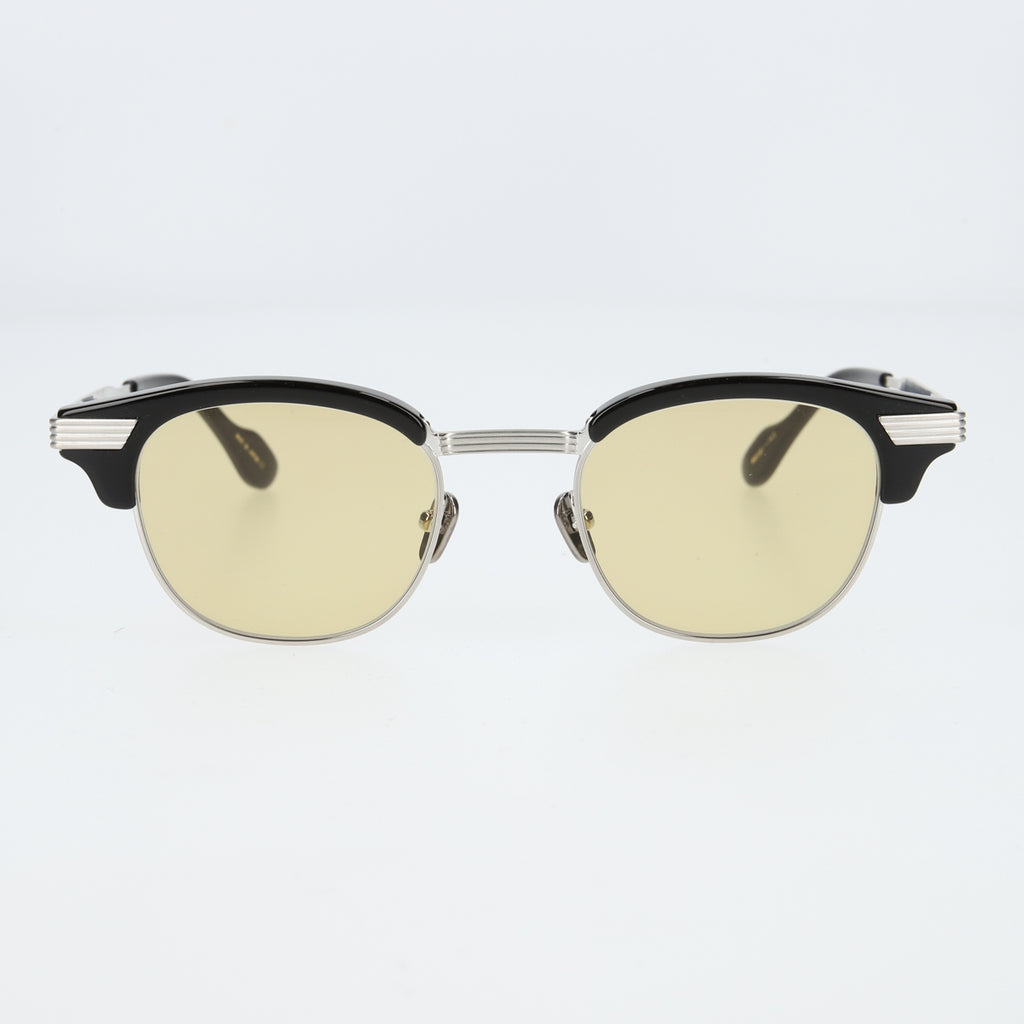keith  black × silver yellow lens
