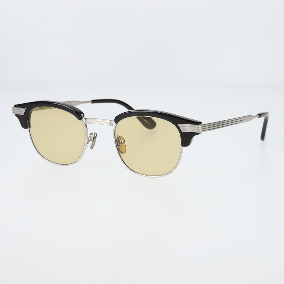 keith  black × silver yellow lens