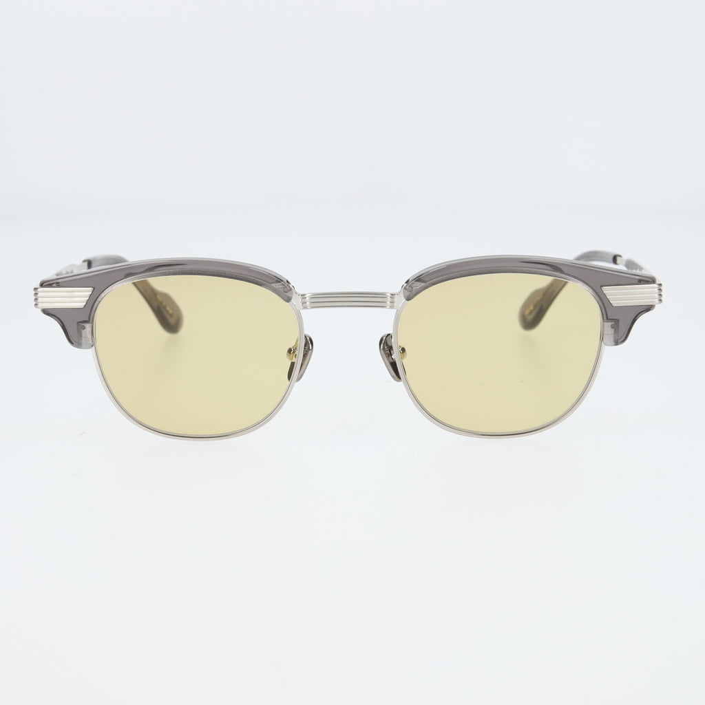 keith  clear gray silver  yellow lens