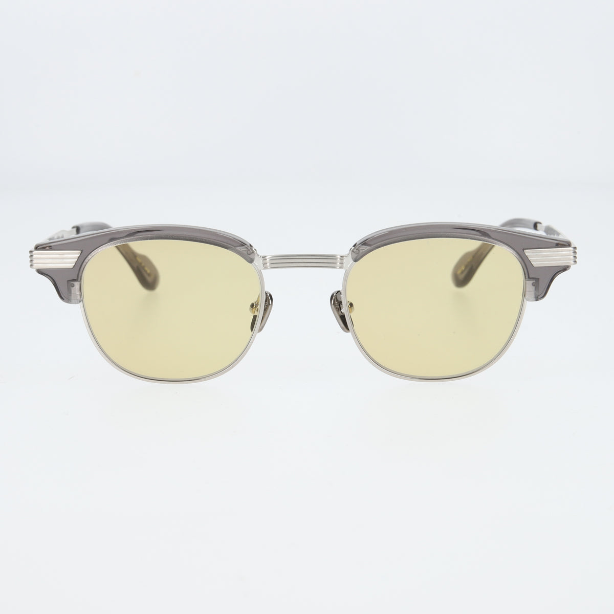 keith  clear gray silver  yellow lens