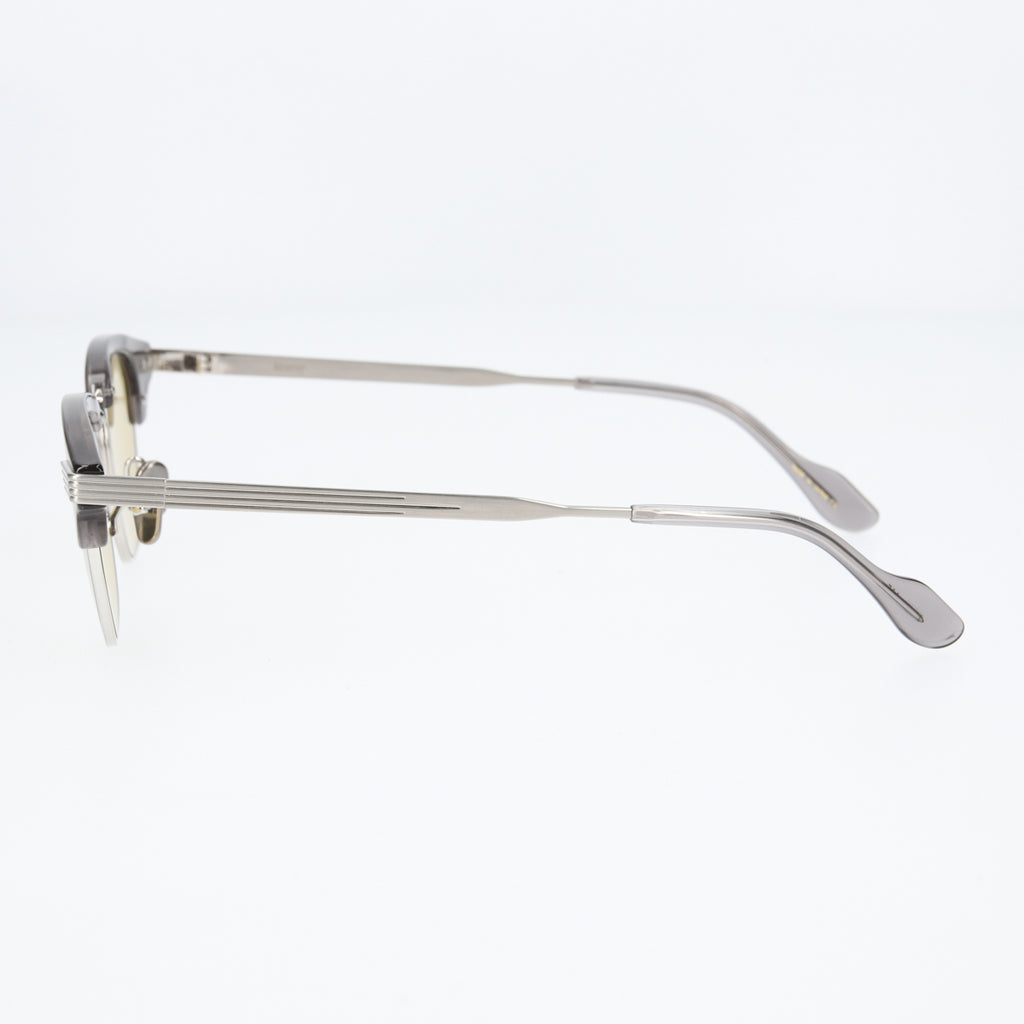 keith  clear gray silver  yellow lens