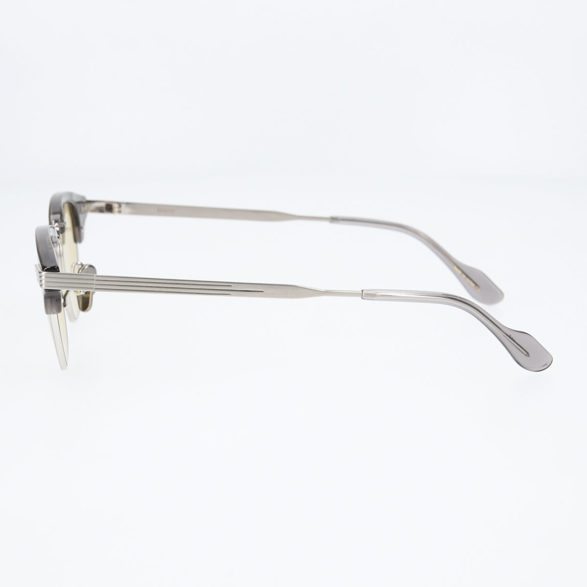 keith  clear gray silver  yellow lens