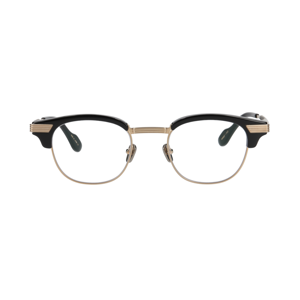 keith  black × gold  clear lens