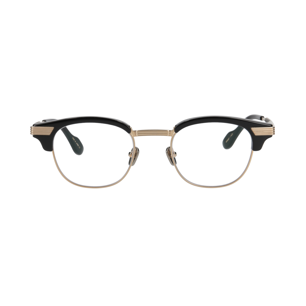 keith  black × gold  clear lens