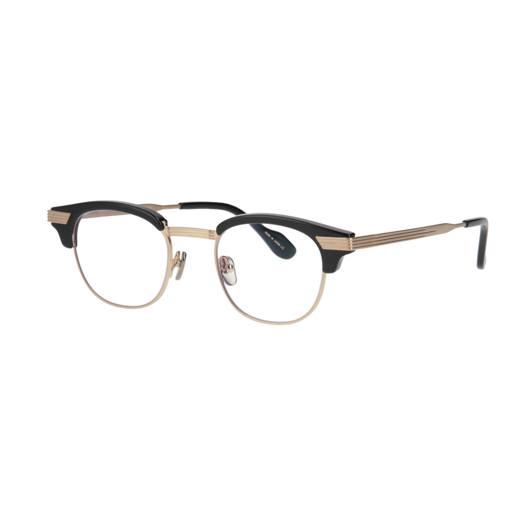 keith  black × gold  clear lens