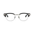 keith  black × silver clear lens