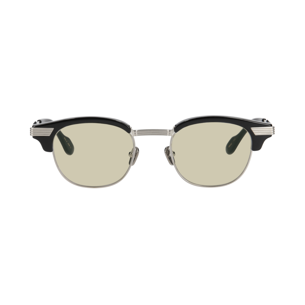keith  black × silver　green yellow lens