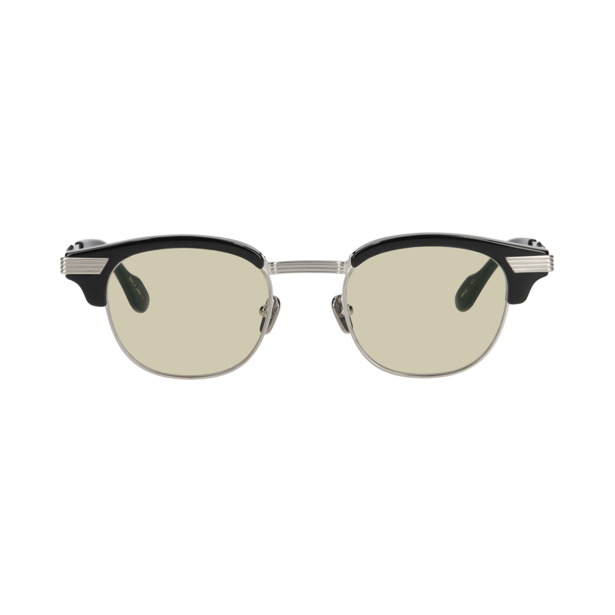 keith  black × silver　green yellow lens