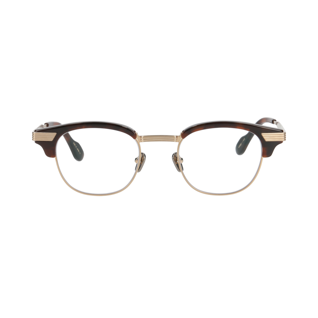 keith  chocolate demi × gold clear lens