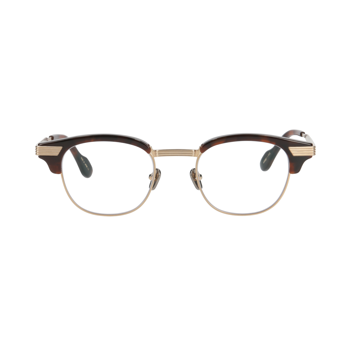 keith  chocolate demi × gold clear lens