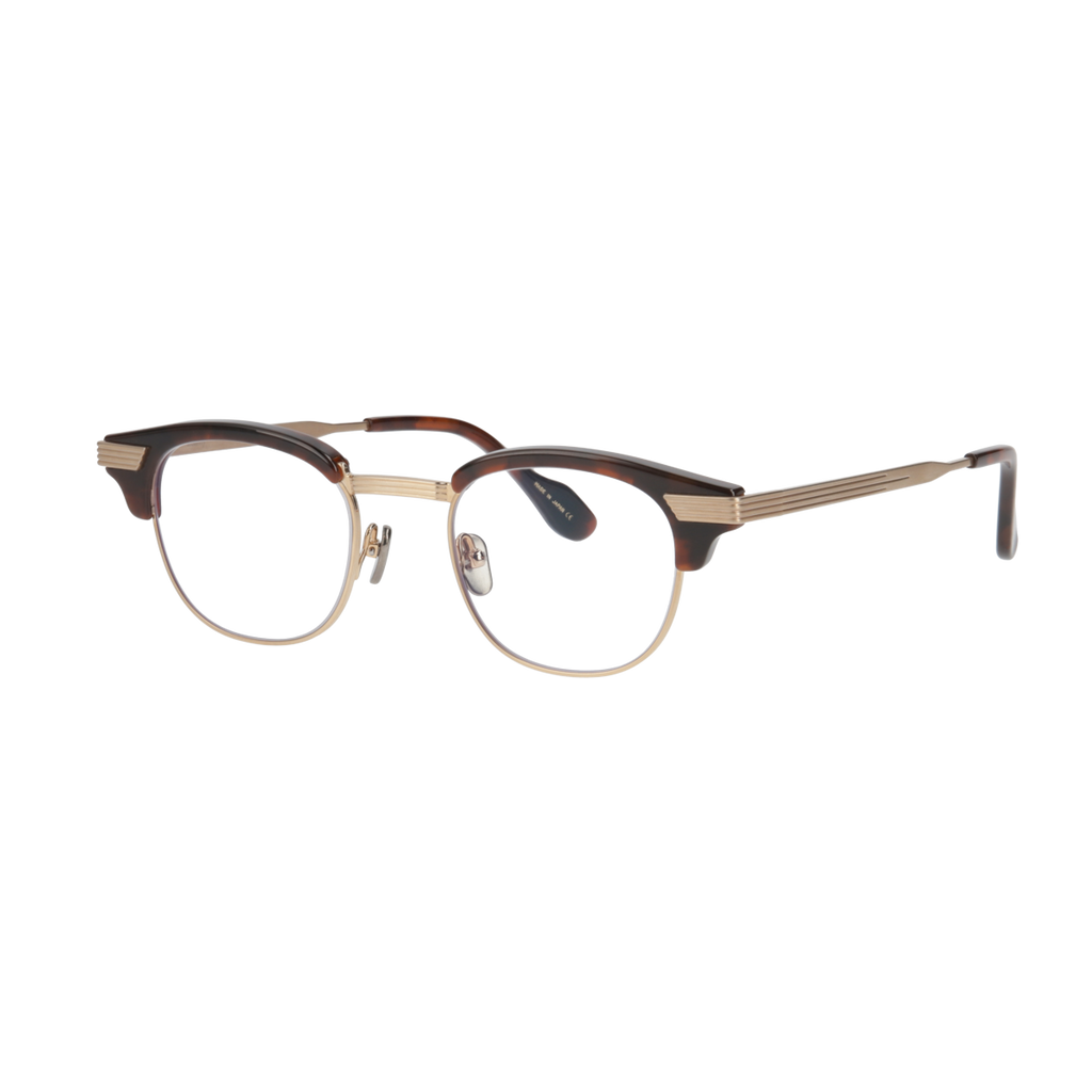 keith  chocolate demi × gold clear lens