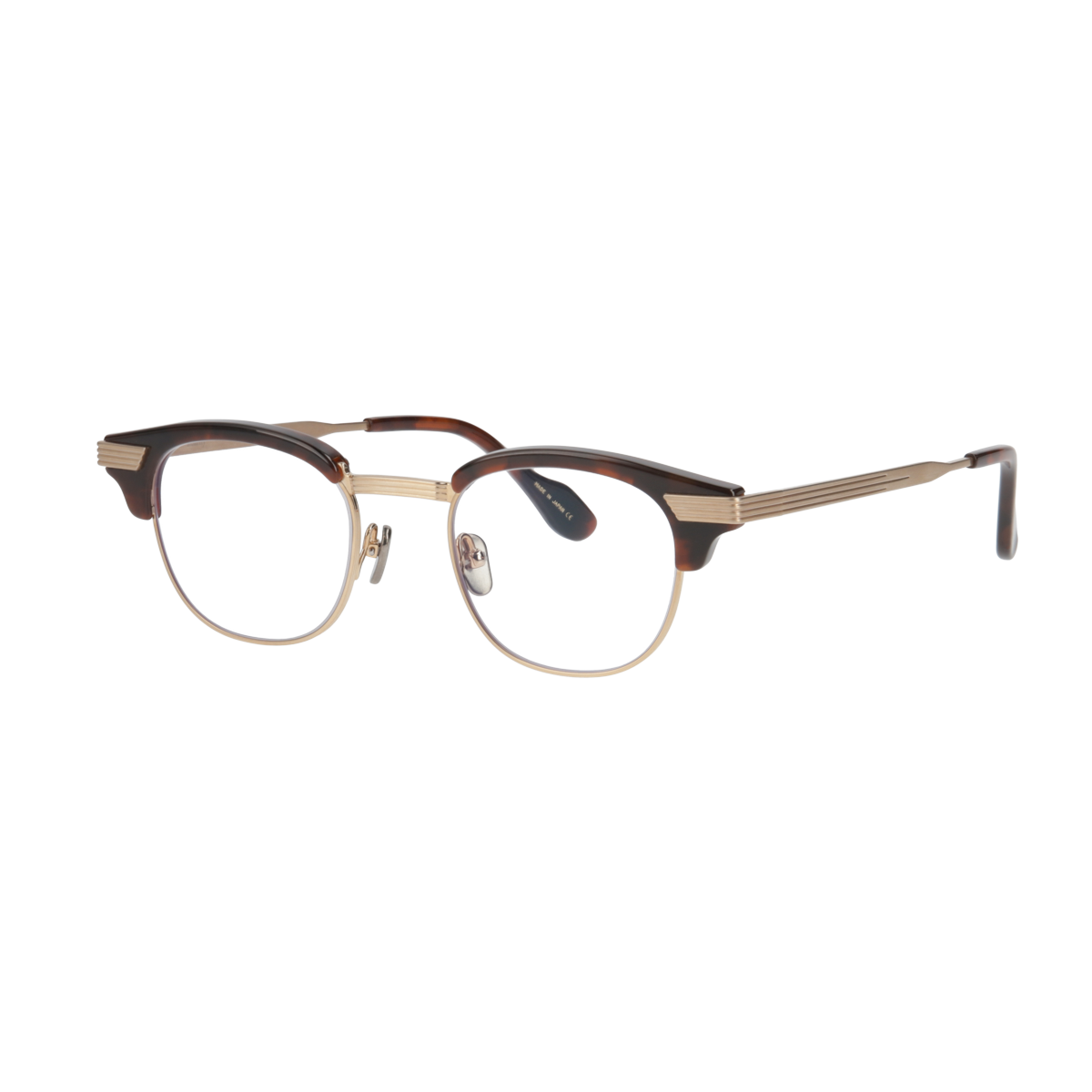 keith  chocolate demi × gold clear lens