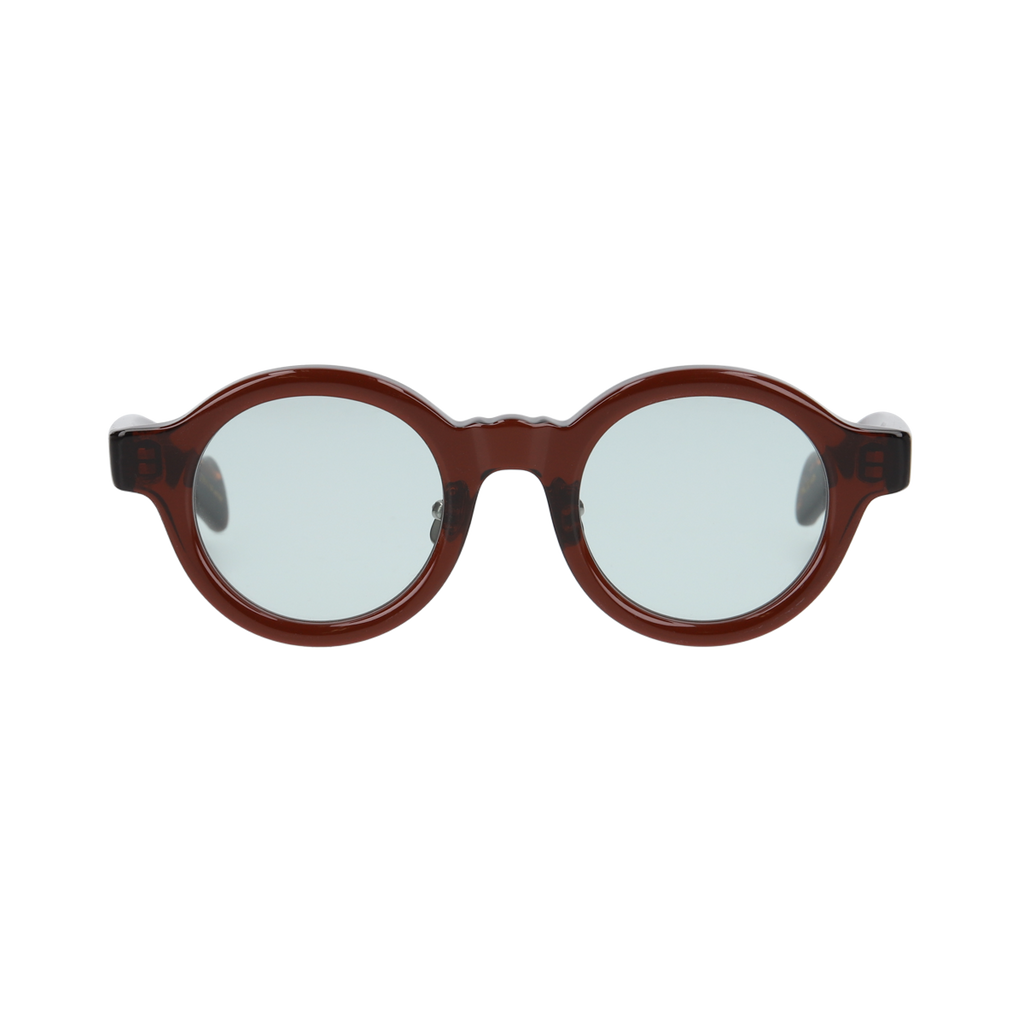 konide-2 clear brown × tiger brown green lens