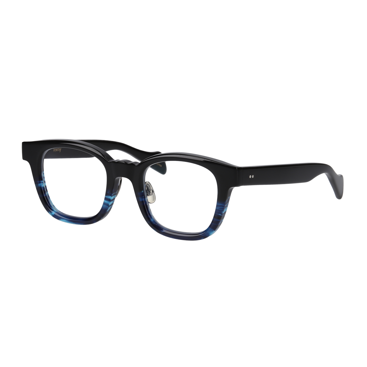 konide-3 black blue clear lens