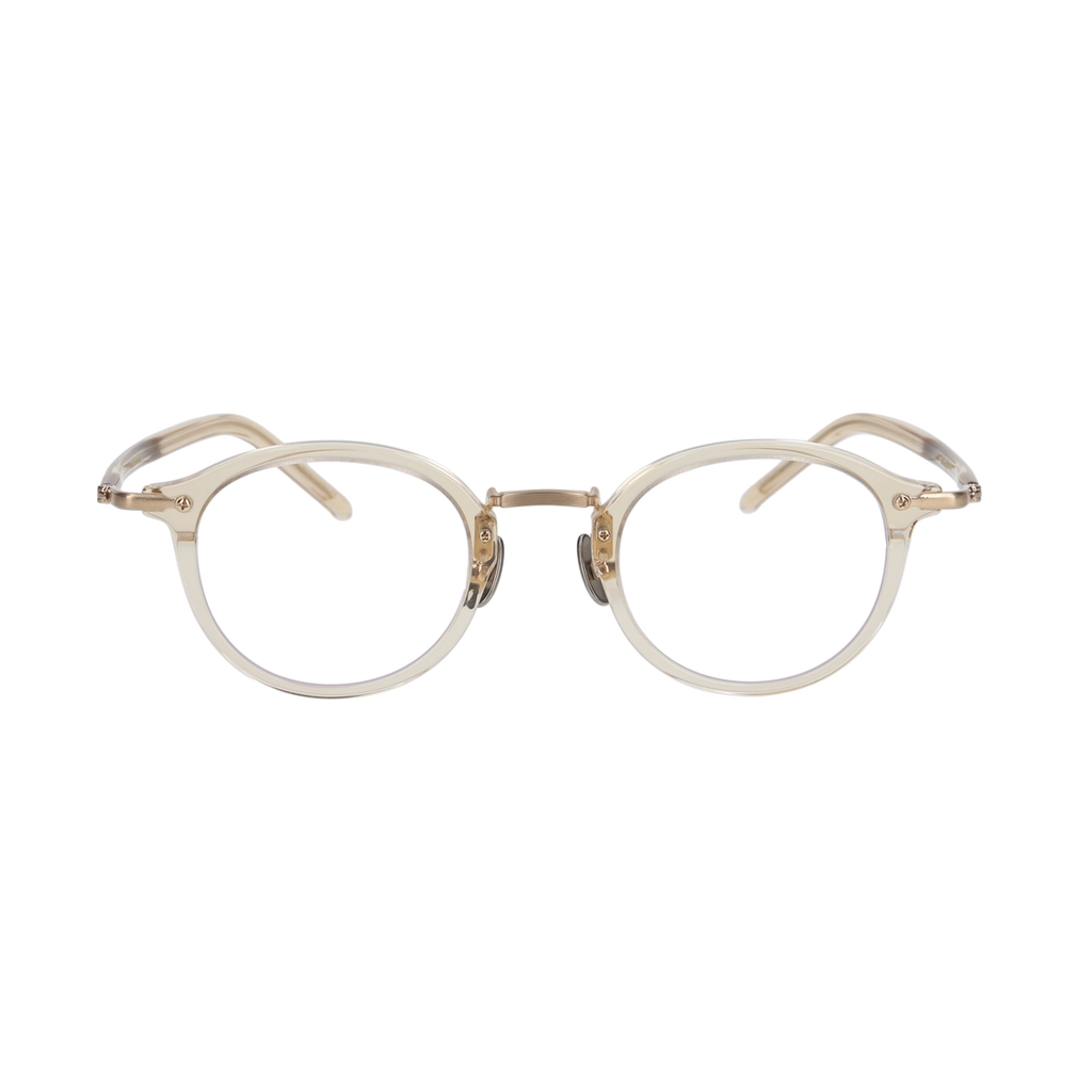 miltonⅡ　amber × gold clear lens