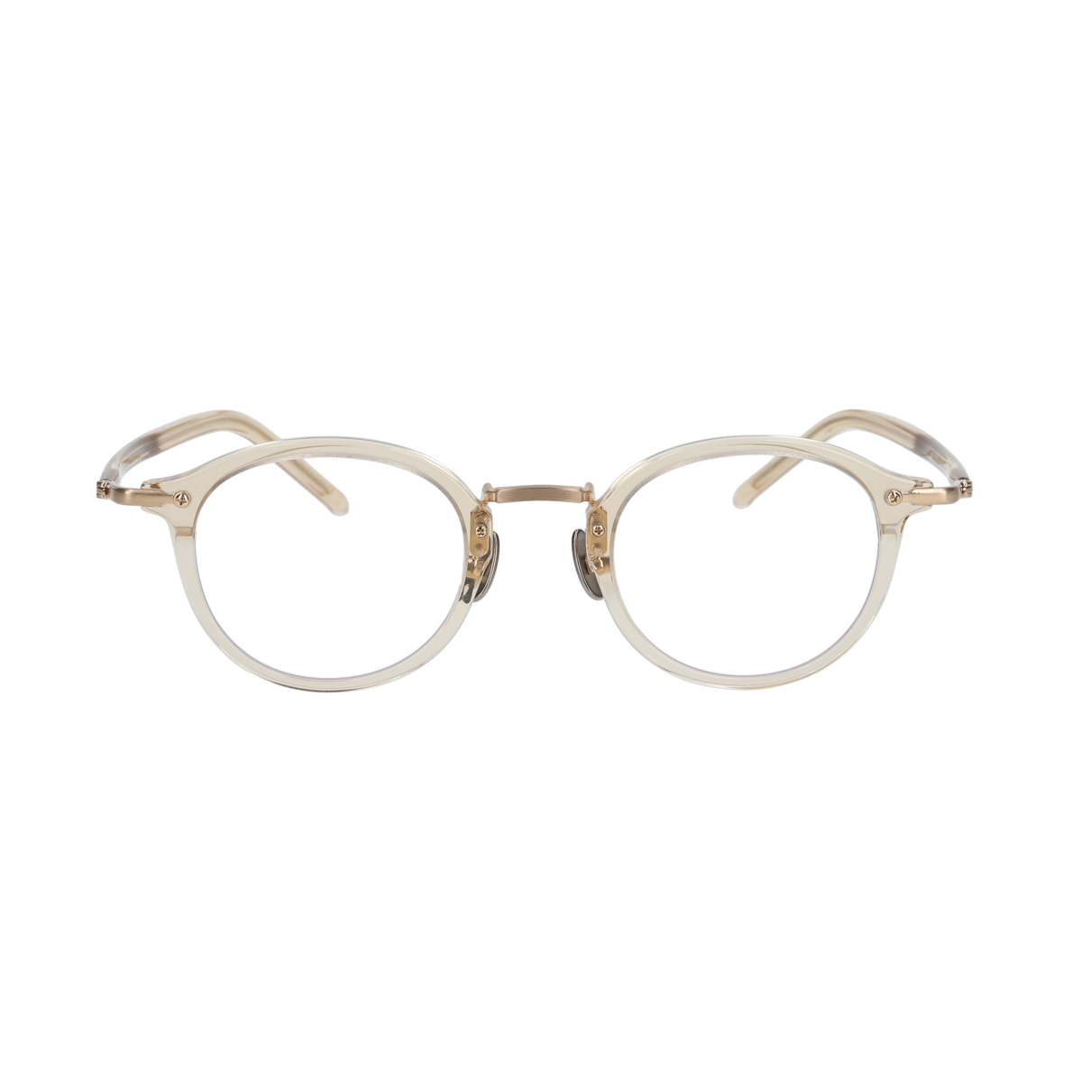 miltonⅡ　amber × gold clear lens