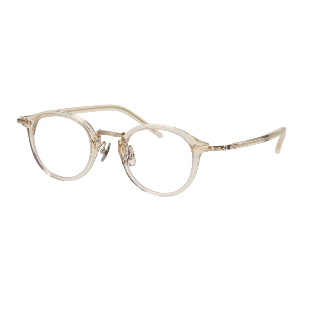 miltonⅡ　amber × gold clear lens